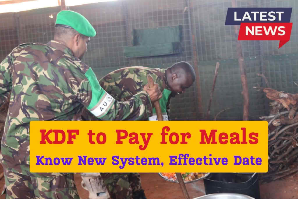 KDF to Pay for Meals